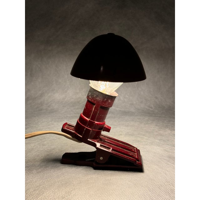 Mid-Century Modern Bakelite Clamp Reading Lamp, Germany, 1960s For Sale - Image 3 of 10
