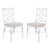 Bhumi Accent Chair with Cushion - White, Set of 2 For Sale