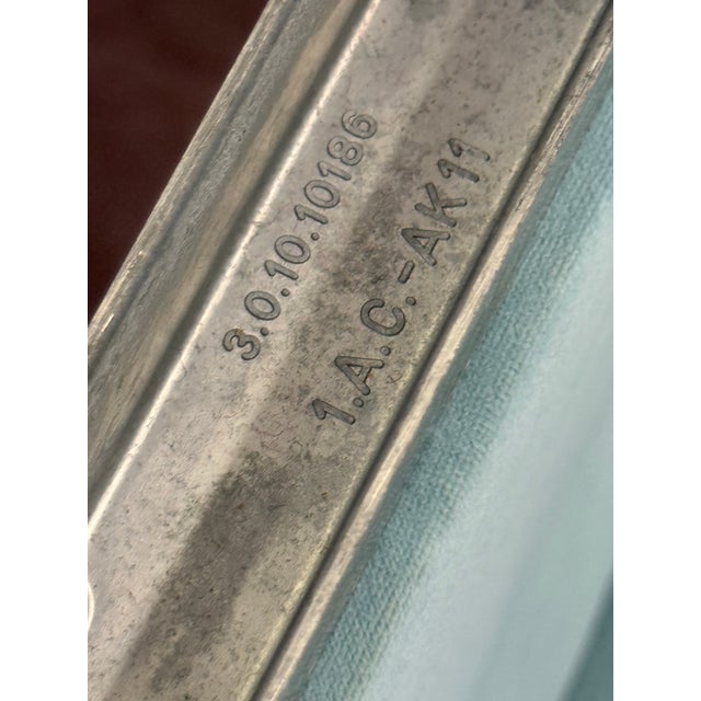 Vintage Alky Chair in Baby Blue Velvet by Anonima Castelli for Artifort, 1970s For Sale - Image 14 of 15