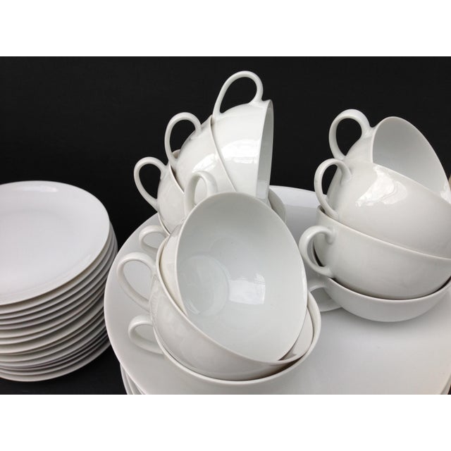 MidCentury Arzberg German White Porcelain Dinnerware Set of 72
