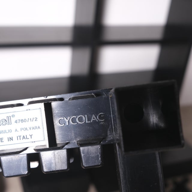 Black Modular Bookcase by Giulio A. Polvara for Kartell, 1970s For Sale - Image 15 of 17