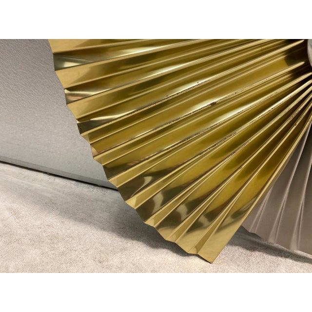 Curtis Jere 1990s Curtis Jere Fan Wall Sculpture For Sale - Image 4 of 7