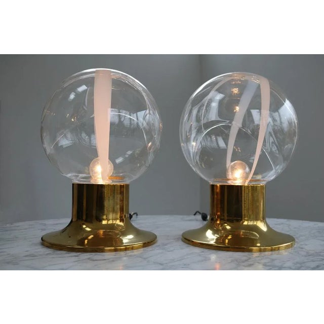 Model Membrane Table Lamp in Murano Glass by Gino Vistosi, Italy, 1960s For Sale - Image 4 of 8