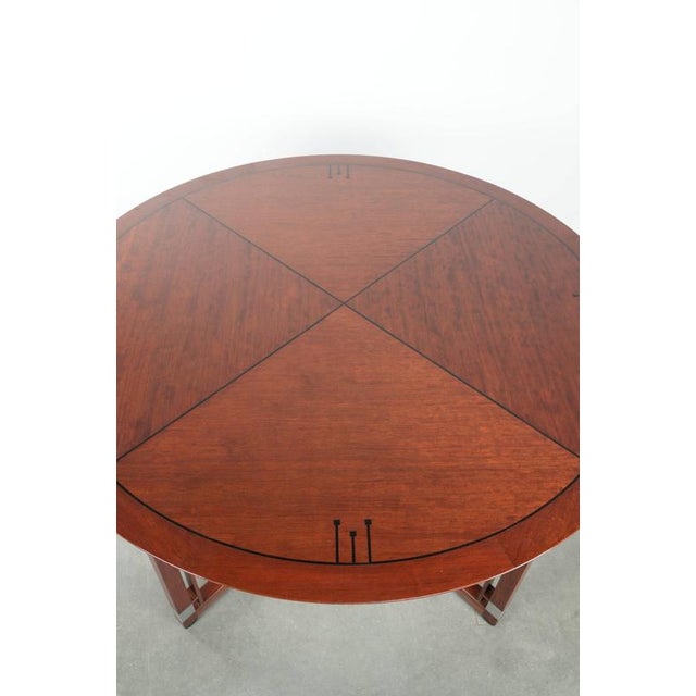 2000 - 2009 Art Deco Round Decoforma Series Dining Table from Schuitema For Sale - Image 5 of 11