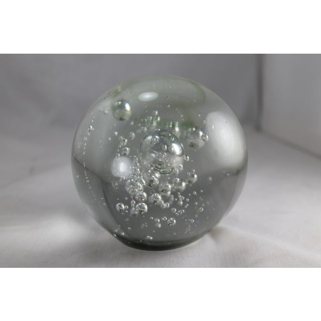 MidCentury Murano Controlled Bubble Lead Glass Paperweight Chairish