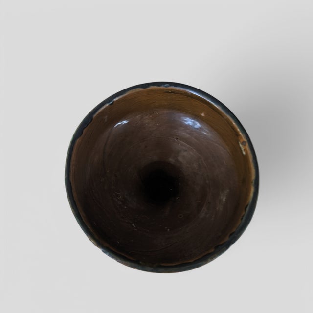 Ceramic Mid Century Modern Italian Pottery Vessel Candle Holder For Sale - Image 7 of 12