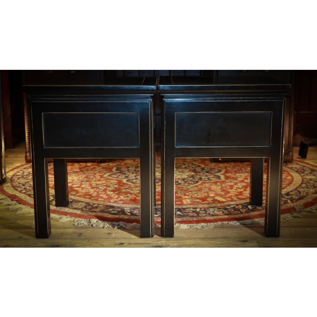 Vintage Canton Bedside Tables in Black Ash from Lombok, 2010s, Set of 2 For Sale - Image 6 of 18