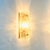 1960s Mid-Century Modern Scandinavian Glass and Brass Sconce by Carl Fagerlund for Orrefors, Sweden For Sale - Image 6 of 11