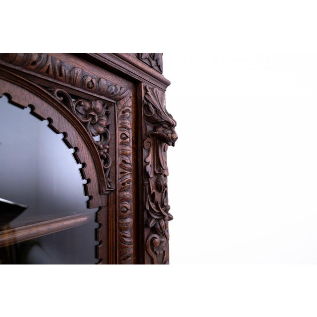 Antique French Carved Library, 1880 For Sale - Image 6 of 13