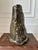 Vintage Large Handcrafted Brutalist Ceramic Vase in Olive Green & Brown For Sale - Image 9 of 18