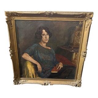 Countess of Longuevale, 20th Century, Oil on Canvas For Sale
