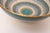 Teal Large Teal and Gilt Ceramic "Seta" Pedestal Bowl by Aldo Londi for Bitossi Italy For Sale - Image 8 of 16