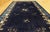 Chinese 1920s Black Background Color With Floral Design Antique Chinese Peking Rug For Sale - Image 3 of 12