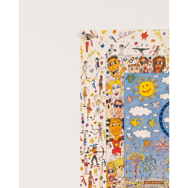 1990s A Village for the World Centennial Olympic Games Poster by James Rizzi, Atlanta, 1996 For Sale - Image 5 of 8