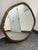 Modern Cb2 Abel Brass Round Wall Mirror For Sale - Image 3 of 12