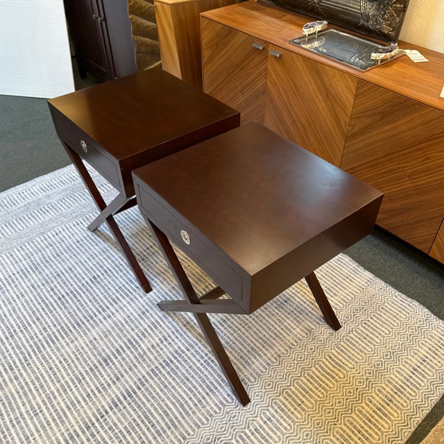 Williams-Sonoma Home Hudson Nightstands, Pair For Sale In San Francisco - Image 6 of 13