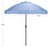 Introducing the Panza 9 ft crank umbrella in a refreshing baby blue with a stylish brown pole. This outdoor marvel is...