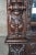 Brown Monumental Antique Italian Renaissance Figural Mahogany Bookcase Curio Display Cabinet For Sale - Image 8 of 12