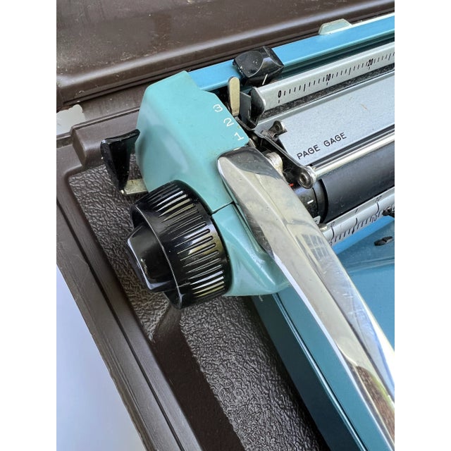 Vintage Smith Corona Galaxie 12 Typewriter For Sale - Image 10 of 12