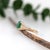 2020s 1.5ct Emerald Ring with Earth Mined Diamonds in Solid 14k Yellow Gold Oval Size 6.75 For Sale - Image 5 of 8