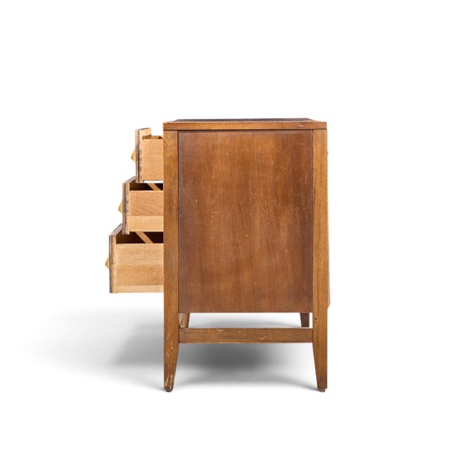 Mid 20th Century Broyhill Brasilia Mid Century Walnut and Brass Credenza For Sale - Image 5 of 10