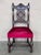 19th Century Set of Six French Carved Walnut Turned Wood Chairs with Velvet Seat For Sale - Image 9 of 18