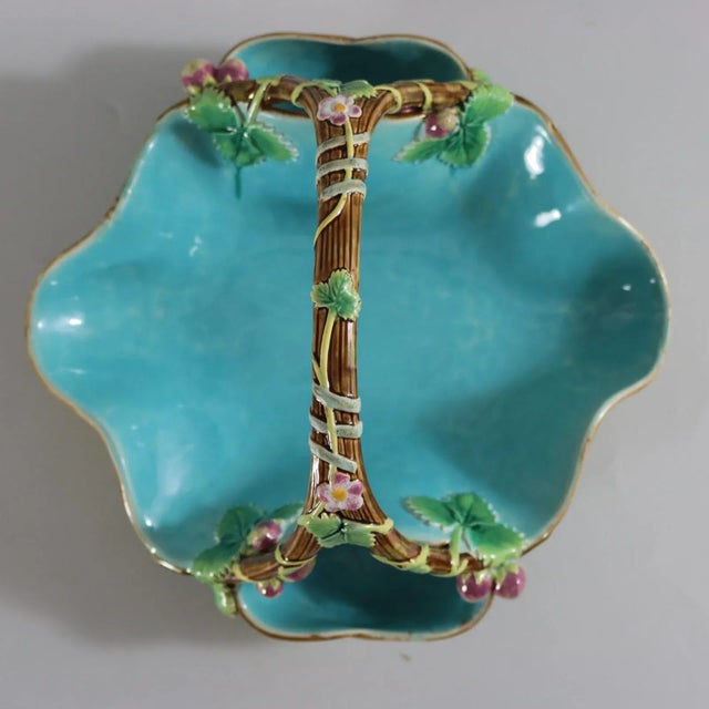 Antique George Jones Majolica Yellow Basket For Sale - Image 9 of 13