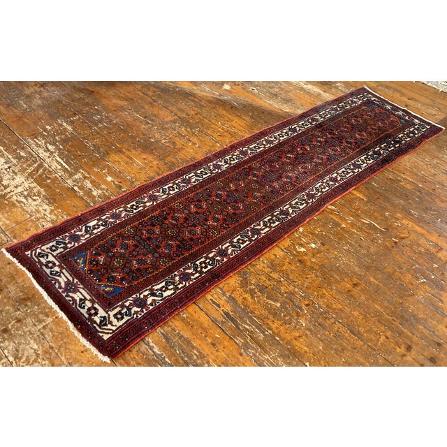 Vintage Hamadan Runner Rug, 1940s For Sale - Image 4 of 18