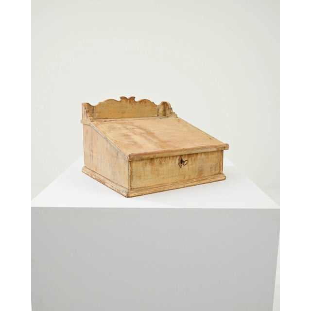 French Provincial 1800s French Antique Patinated Ecritoire For Sale - Image 3 of 10