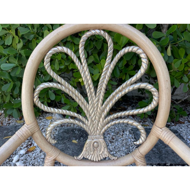 Ferguson Copeland Coastal Palm Beach Faux Bamboo Dining Armchairs - Set of 6 For Sale - Image 9 of 13