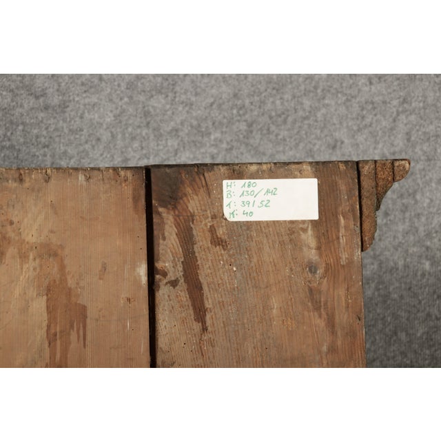 Antique Baroque Cabinet in Painted Softwood, 1750 For Sale - Image 14 of 18