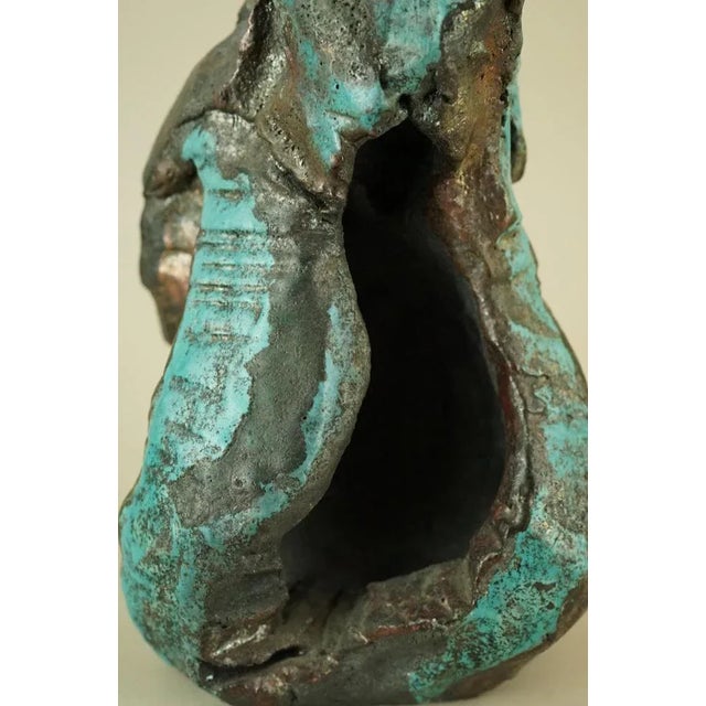 Antonia Campi, Surrealist Sculpture with Metallic Luster, 1960s, Ceramic For Sale - Image 14 of 18