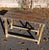 18th or 19th Century Rustic Primitive Farmhouse Table in Old Green Paint For Sale - Image 4 of 18