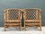 Wood Vintage Trellis Rattan Lounge Chairs - A Pair For Sale - Image 7 of 12