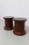 Ralph Lauren Polo Mahogany Bedside Tables, 1990s. Set of 2. Pair of large and stunning drum shaped nightstands in solid...