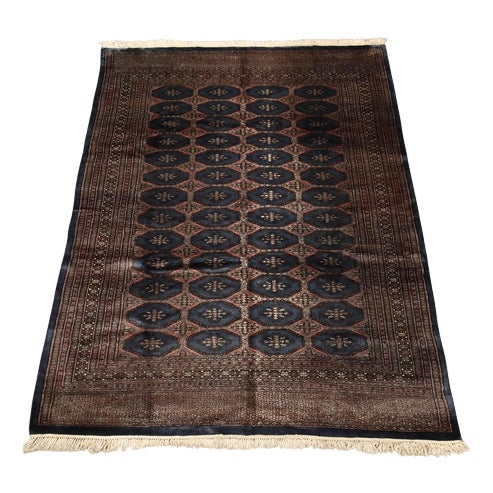 Middle Eastern Bukhara Rug in Wool For Sale