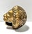 Hollywood Regency Brass Lion Head Paperweight For Sale - Image 3 of 8