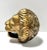 Hollywood Regency Vintage Solid Brass Lion Head Sculpture, Paperweight or Desk Object For Sale - Image 3 of 8