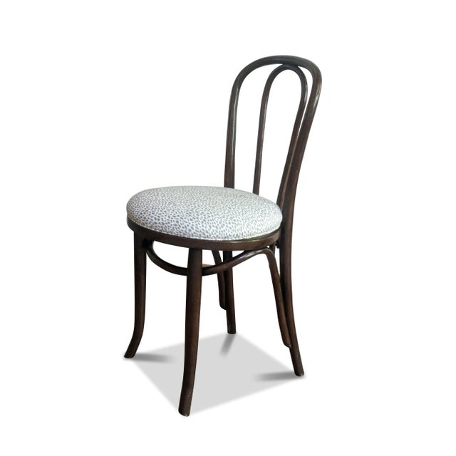 Bentwood Cafe Chair - Animal Print Fabric For Sale In Raleigh - Image 6 of 10