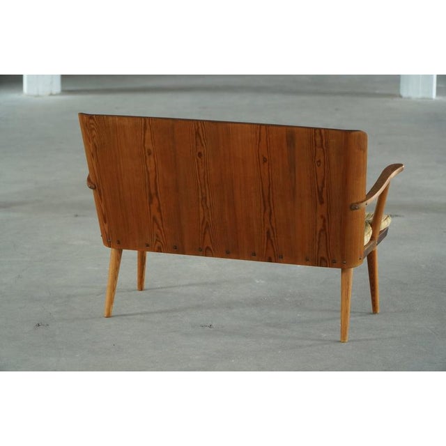 Swedish Fur and Pine Bench by Göran Malmvall for Karl Andersson & Söner, 1950s For Sale - Image 12 of 18