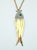 Fresh catch! 1960's articulated fish pendant necklace in part gold tone metal and part silver metal. The charming swimmer...