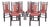 1930s Old Hickory Dinning Chairs Set of Six Leather Seats Chairs For Sale