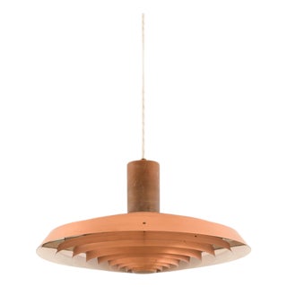 Langelinie Pendant in Copper and Lacquer attributed to Poul Henningsen, 1950s For Sale
