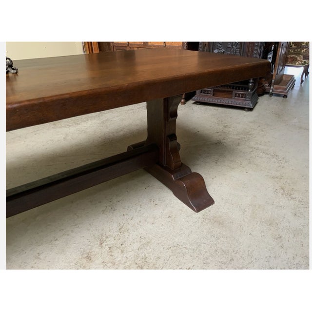 Antique Imposing Monastery Table, 1940 For Sale - Image 11 of 12