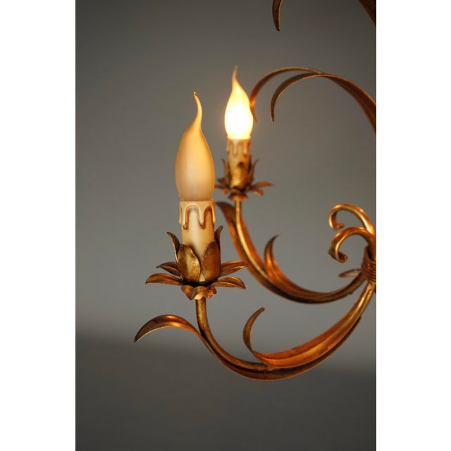 Vintage Five Light Chandelier attributed to Hans Kögl, 1970s For Sale - Image 6 of 8