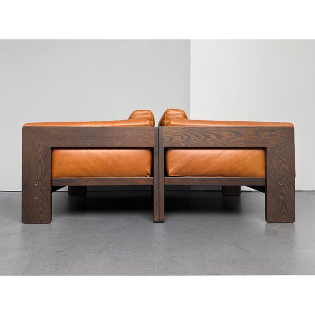 Bastiano Lounge Chair in Ash and Cognac Leather by Afra & Tobia Scarpa, Italy, 2000 For Sale - Image 6 of 12