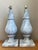This exquisite vintage table lamp features a lush, hand-painted tole bouquet that captures the timeless elegance of mid-...
