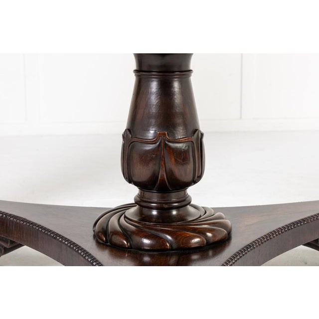 Antique Scottish Regency Rosewood Centre Table, 1800s For Sale - Image 4 of 14