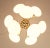 Mid-Century Modern Mid-Century Sputnik Milk Glass Chandelier, 1960s For Sale - Image 3 of 10