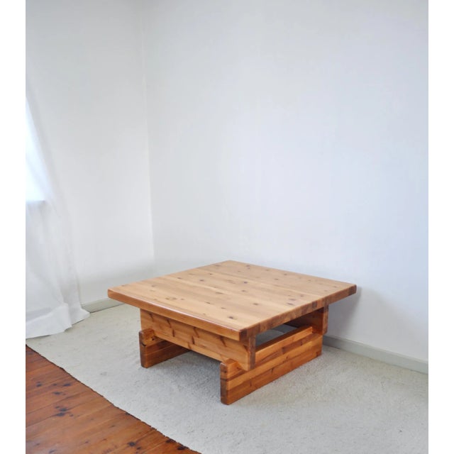 Solid Pine Coffee Table by Roland Wilhelmsson for Karl Andersson & Söner, Sweden, 1970s For Sale - Image 10 of 11